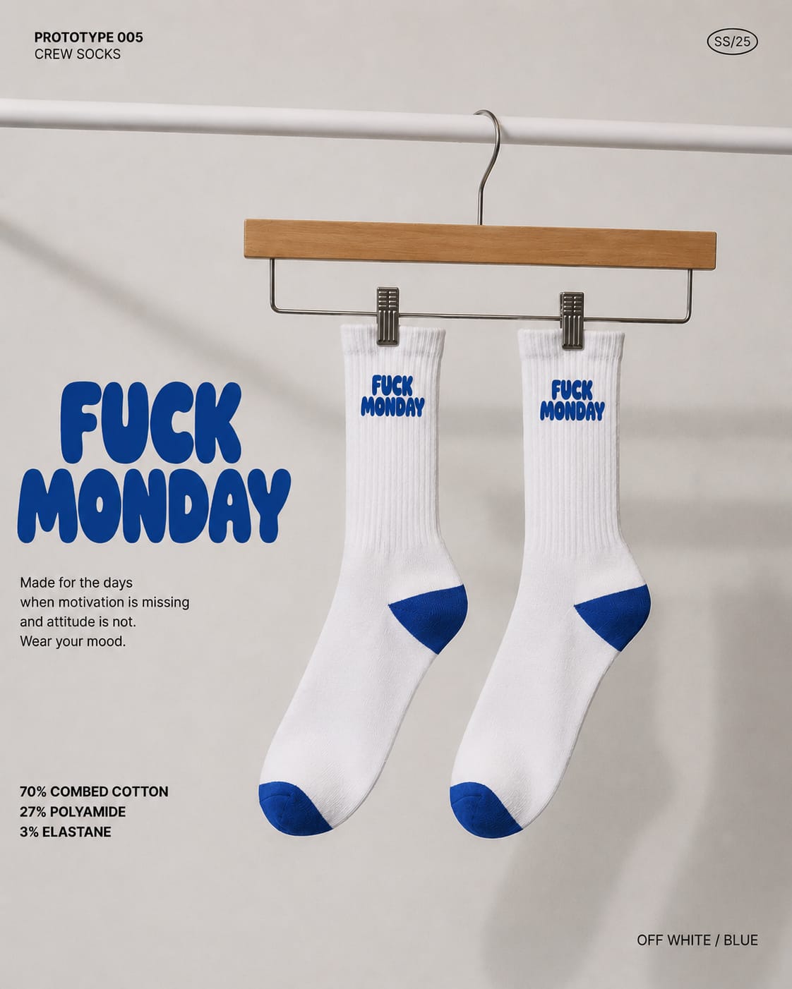 FUCK MONDAY editorial product card